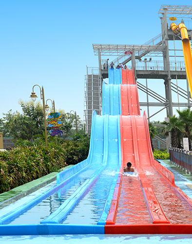 Rapid Racer four person mat racing slide at Worlds of Wonder Noida
